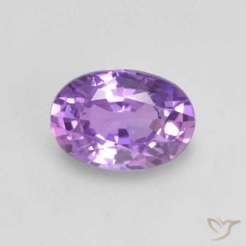0.64ct Natürlicher Lebhaftes rosa Violett Saphir, Oval, VS
