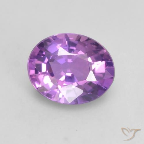 0.56ct Natürlicher Lebhaftes rosa Violett Saphir, Oval, VS