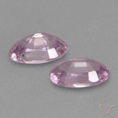 0.56 ct natürliche Sehr helles Royal Purple Pink Saphir-Edelsteine, Oval, VVS-VS