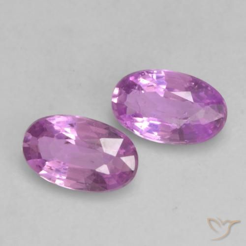 0.48 ct natürliche Mittelviolett Saphir-Edelsteine, Oval, VVS-VS