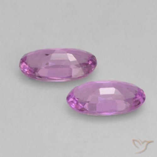 0.48 ct natürliche Mittelviolett Saphir-Edelsteine, Oval, VVS-VS