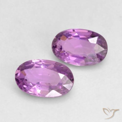 0.58 ct natürliche Elektrisches Lila Saphir-Edelsteine, Oval, VVS-VS