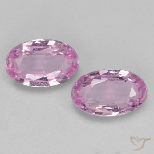 0.53ctw Natürlicher Helles Royal Lila Pink Saphir, Oval, VVS-VS