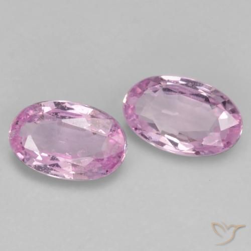 0.53 ct natürliche Helles Royal Lila Pink Saphir-Edelsteine, Oval, VVS-VS