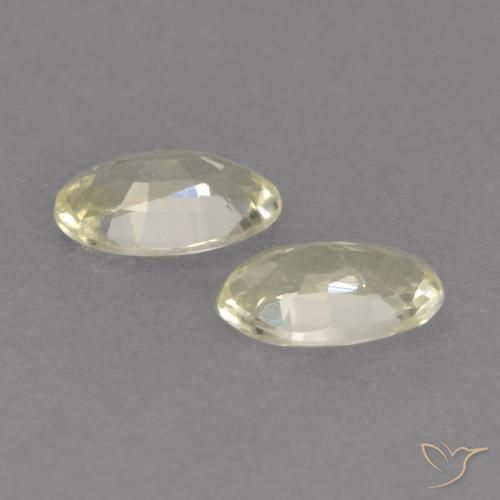 0.46 ct natürliche hellgelb Saphir-Edelsteine, Oval, VVS-VS