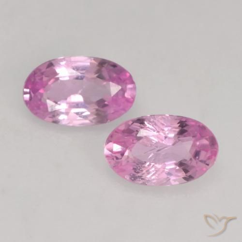 0.48ctw Natürlicher Intensives Rosa Saphir, Oval, VVS-VS