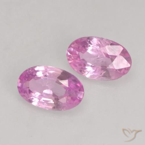 0.48 ct natürliche Intensives Rosa Saphir-Edelsteine, Oval, VVS-VS