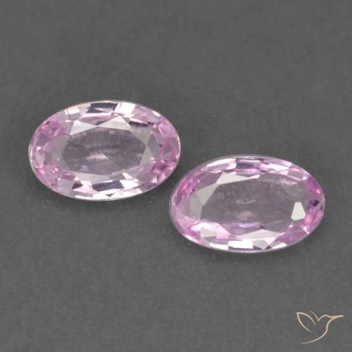 0.47ctw Natürlicher Hellrosa-Lila Saphir, Oval, VVS-VS