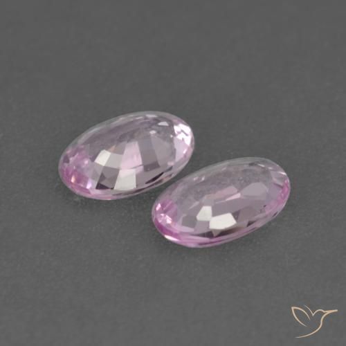 0.47 ct natürliche Hellrosa-Lila Saphir-Edelsteine, Oval, VVS-VS