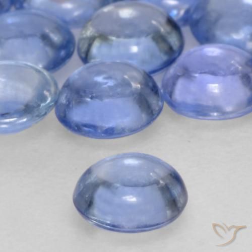 9,17 ctw natürlicher Baby blau Saphir, Runden, Transparent