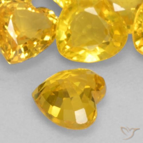 9,17 ctw natürlicher Golden Saphir, Herz, VVS-VS