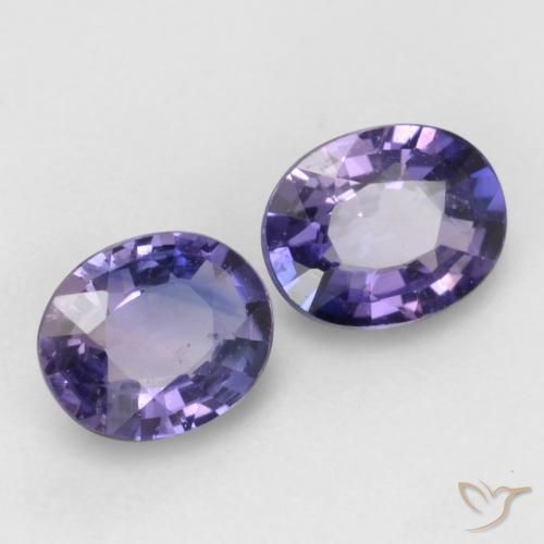 0.77 ct natürliche Intensives Lila Saphir-Edelsteine, Oval, VS