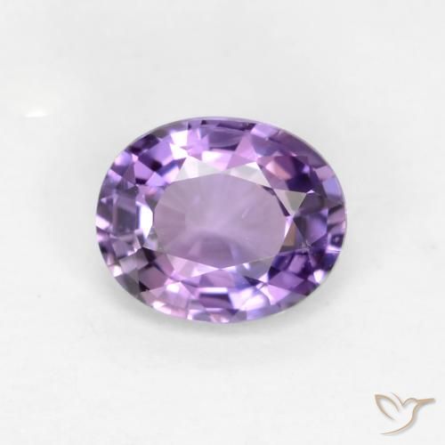 0.58ct Natürlicher Lilaisch-violett Saphir, Oval, VS