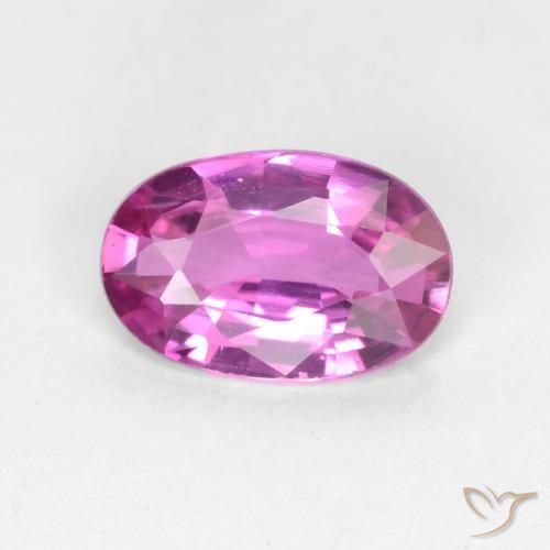 0.58ct Natürlicher Mittelviolett Saphir, Oval, VVS-VS