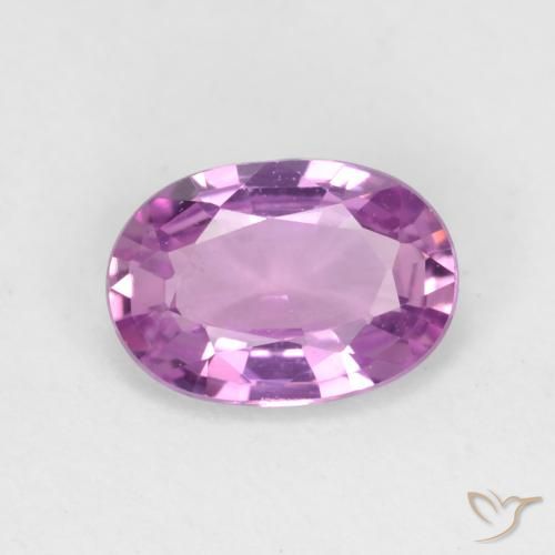 0.73ct Natürlicher Intensives Pink-Lila Saphir, Oval, VVS-VS