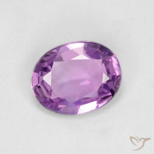 0.42ct Natürlicher Lebhaftes rosa Violett Saphir, Oval, VVS-VS