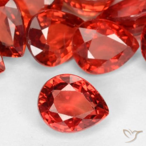0.47ct Natürlicher Leuchtendes Purpurrot Saphir, Birnenform, VVS-VS