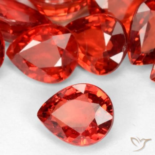 9,17 ctw natürlicher Leuchtendes Purpurrot Saphir, Birnenform, VVS-VS