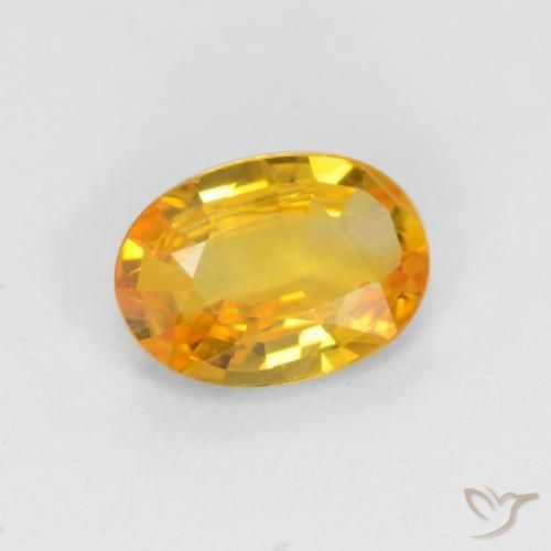 9,17 ctw natürlicher Golden Saphir, Oval, VVS-VS