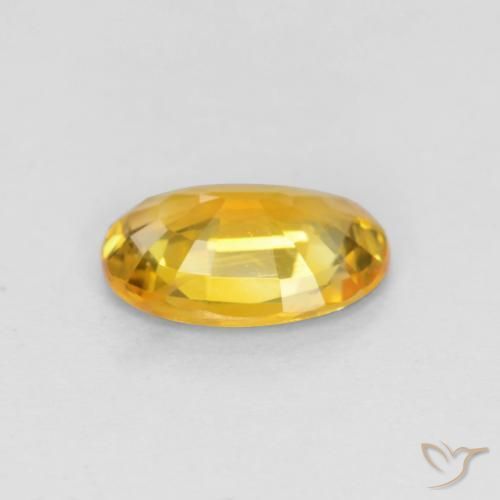 9,17 ctw natürlicher Golden Saphir, Oval, VVS-VS