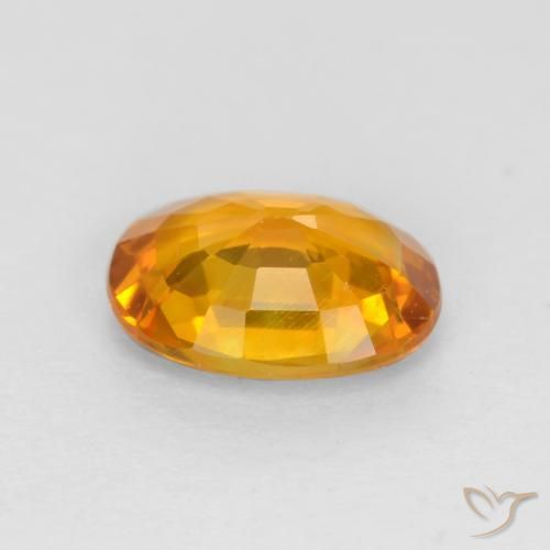 9,17 ctw natürlicher Mittelorange Saphir, Oval, VVS-VS