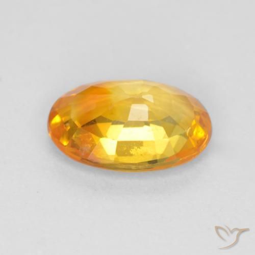 9,17 ctw natürlicher Mittelgold Saphir, Oval, VS