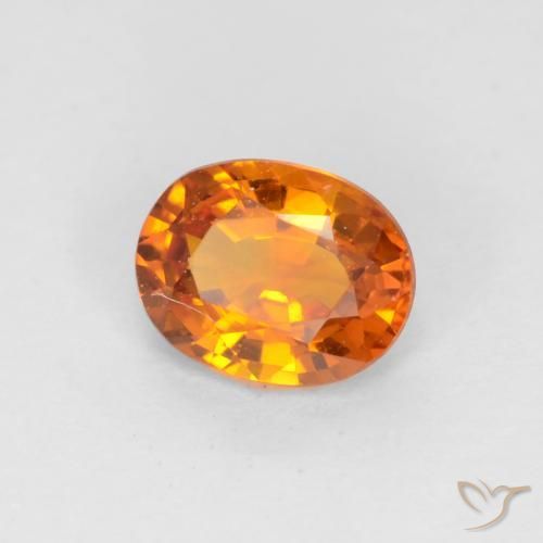 9,17 ctw natürlicher Aprikose Orange Saphir, Oval, VS