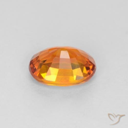 9,17 ctw natürlicher Aprikose Orange Saphir, Oval, VS