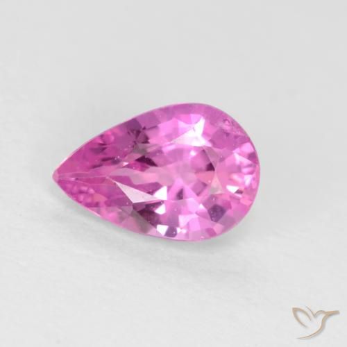 0.50ct Natürlicher Mittelviolett Saphir, Birnenform, VS