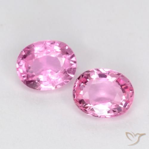 0.88ctw Natürlicher Mittelrosa Saphir, Oval, VS-SI