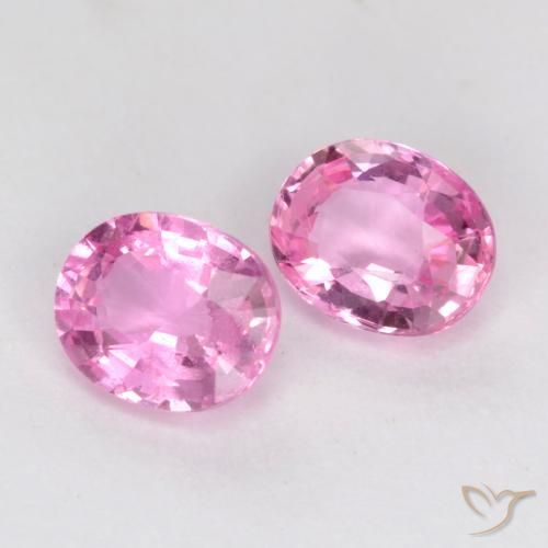 0.88 ct natürliche Mittelrosa Saphir-Edelsteine, Oval, VS-SI
