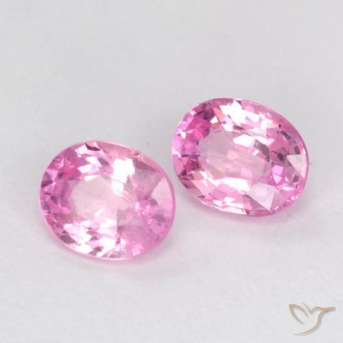 0.90 ct natürliche Mittelrosa Saphir-Edelsteine, Oval, VS-SI