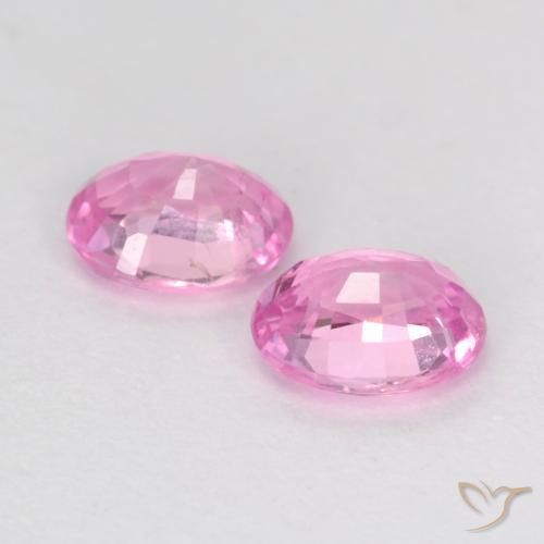 0.90 ct natürliche Mittelrosa Saphir-Edelsteine, Oval, VS-SI