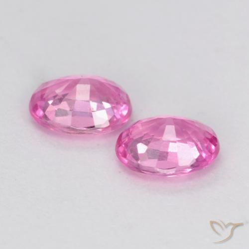 0.84 ct natürliche Königslila Rosa Saphir-Edelsteine, Oval, VS-SI