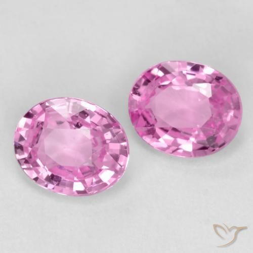 0.84 ct natürliche Mittelrosa Saphir-Edelsteine, Oval, VS