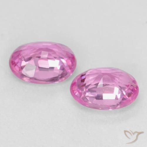 0.84 ct natürliche Mittelrosa Saphir-Edelsteine, Oval, VS