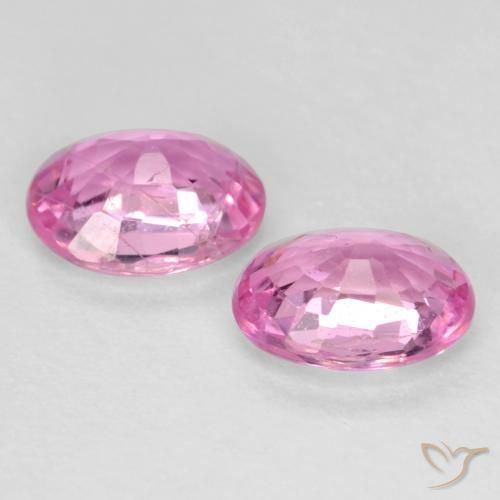 0.80 ct natürliche Intensives Rosa Saphir-Edelsteine, Oval, VS-SI