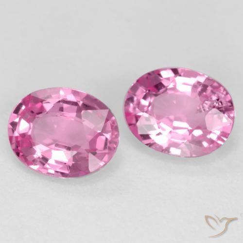 0.78 ct natürliche Mittelrosa Saphir-Edelsteine, Oval, VS