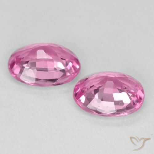 0.78 ct natürliche Mittelrosa Saphir-Edelsteine, Oval, VS
