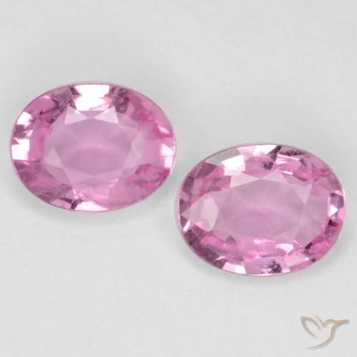 0.72ctw Natürlicher Mittelrosa Saphir, Oval, VS