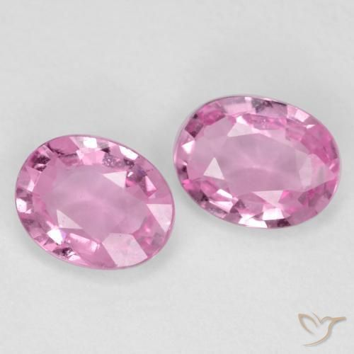 0.72 ct natürliche Mittelrosa Saphir-Edelsteine, Oval, VS
