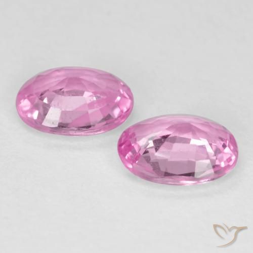 0.72 ct natürliche Mittelrosa Saphir-Edelsteine, Oval, VS