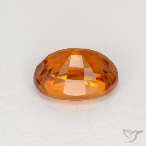 9,17 ctw natürlicher Mitteldunkles Orange Saphir, Oval, VVS-VS