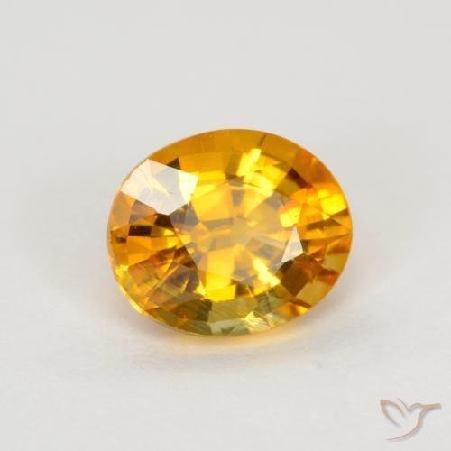 9,17 ctw natürlicher Mittelorange Saphir, Oval, VS