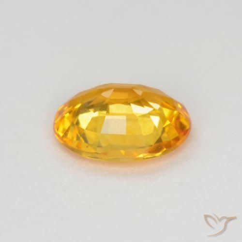 9,17 ctw natürlicher Mittleres Gold Saphir, Oval, VVS-VS
