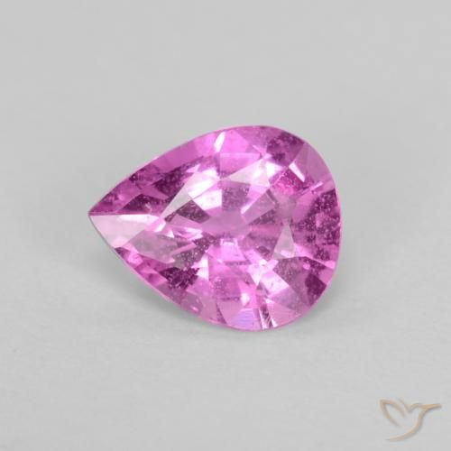 0.50ct Natürlicher Helles Rosa-Lila Saphir, Birnenform, VS