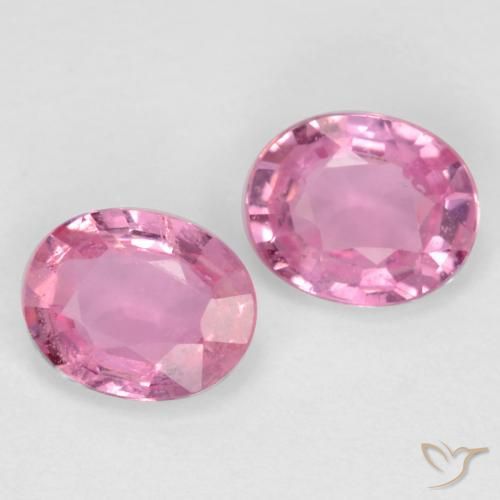 0.82 ct natürliche Pink Saphir-Edelsteine, Oval, VS-SI
