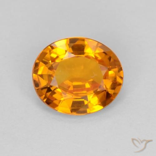 0.70ct Natürlicher Golden Saphir, Oval, VS