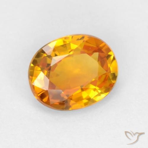 9,17 ctw natürlicher Golden Saphir, Oval, VS