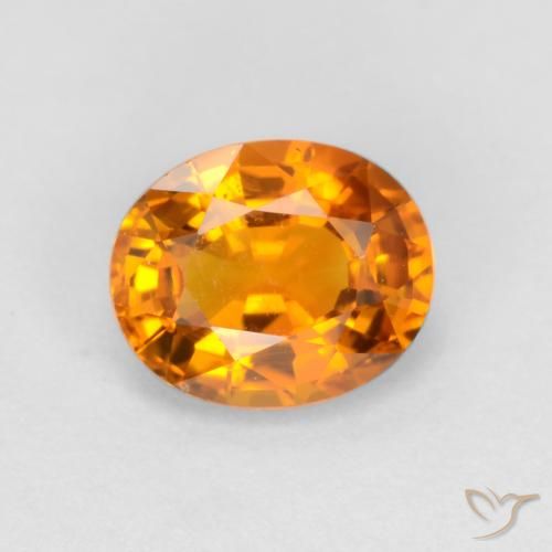 0.72ct Natürlicher Golden Saphir, Oval, VS